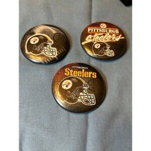 NFL Pittsburgh Steelers Button Lot of 3